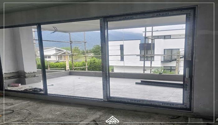 تکمیل و شروع نصب پنجره دو جداره پروژه شمال چلندرمهندس زارعی 